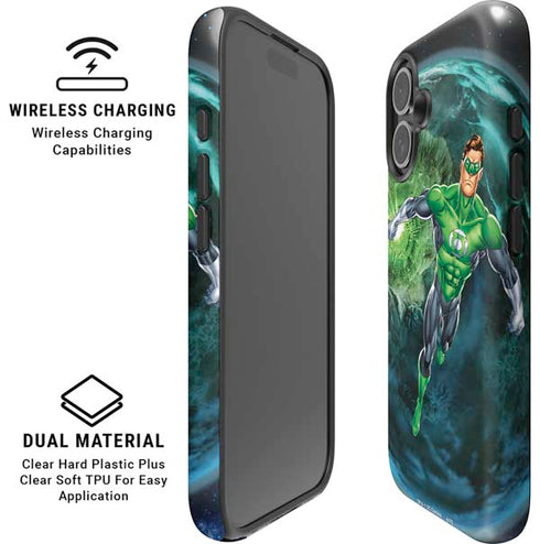 DC Comics Green Lantern Action Pose in Space iPhone 16 Magsafe Impact Case
