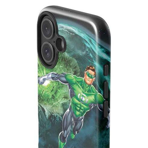 DC Comics Green Lantern Action Pose in Space iPhone 16 Plus Impact Case