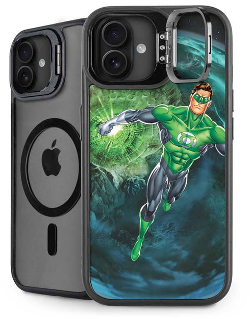 DC Comics Green Lantern Action Pose in Space iPhone 16 Plus Kickstand Case