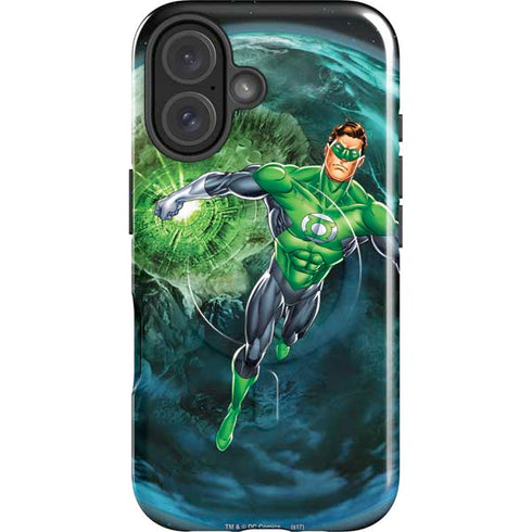 DC Comics Green Lantern Action Pose in Space iPhone 16 Plus Magsafe Impact Case