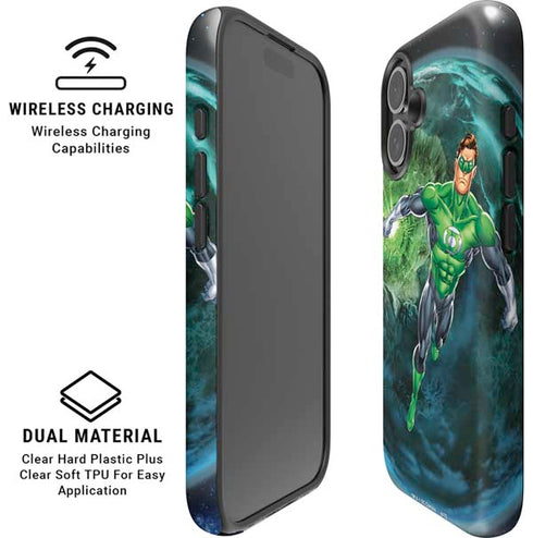 DC Comics Green Lantern Action Pose in Space iPhone 16 Plus Magsafe Impact Case