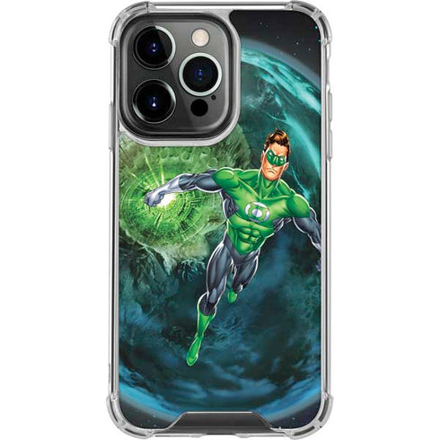 DC Comics Green Lantern Action Pose in Space iPhone 16 Pro Clear Case