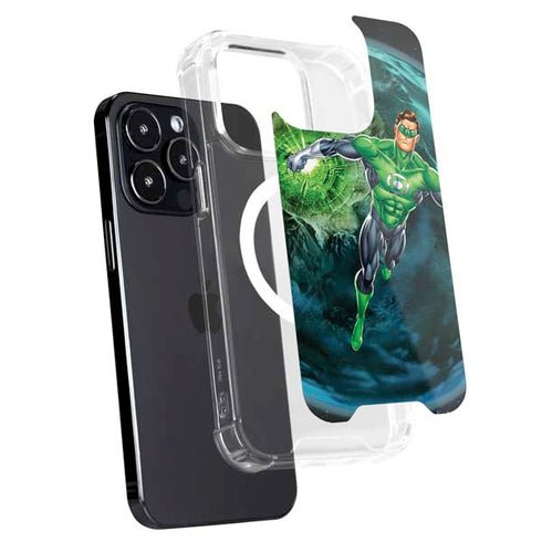 DC Comics Green Lantern Action Pose in Space iPhone 16 Pro MagSafe Case