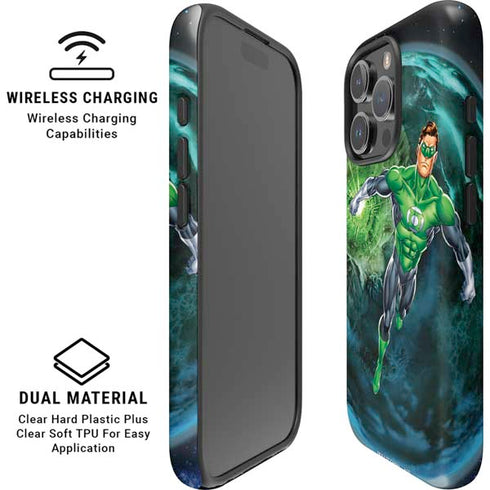 DC Comics Green Lantern Action Pose in Space iPhone 16 Pro Magsafe Impact Case