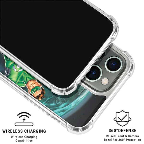 DC Comics Green Lantern Action Pose in Space iPhone 16 Pro Max Clear Case