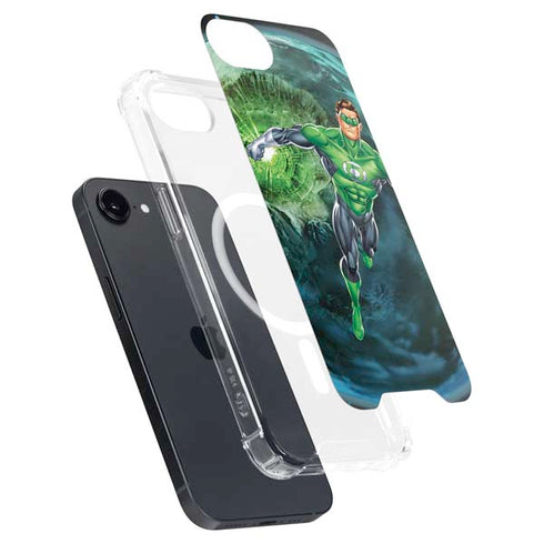 DC Comics Green Lantern Action Pose in Space iPhone 16e MagSafe Case
