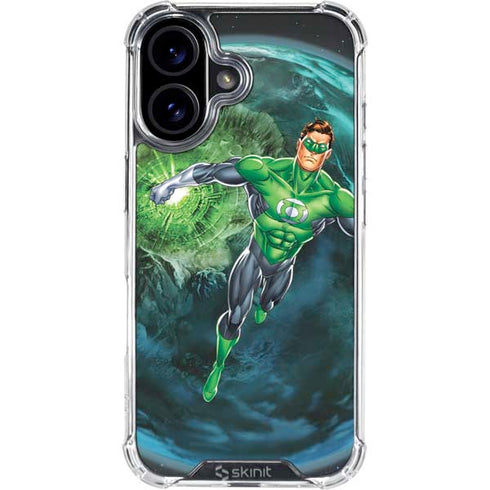 DC Comics Green Lantern Action Pose in Space iPhone 17 Clear Case