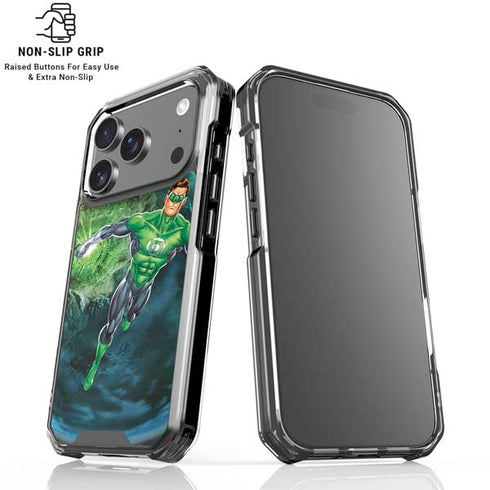 DC Comics Green Lantern Action Pose in Space iPhone 18 Pro Clear Case