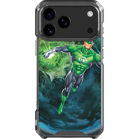 DC Comics Green Lantern Action Pose in Space iPhone 18 Pro Max Clear Case