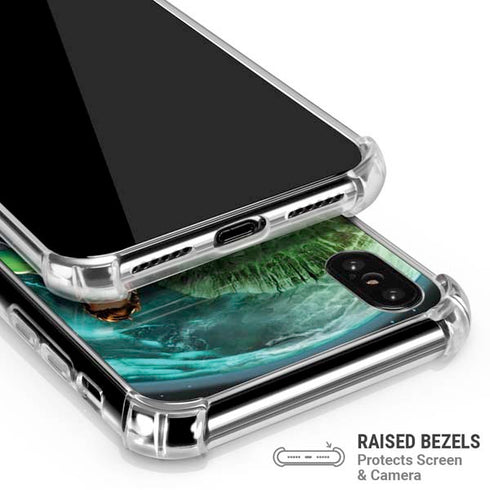 DC Comics Green Lantern Action Pose in Space iPhone X/XS Clear Case
