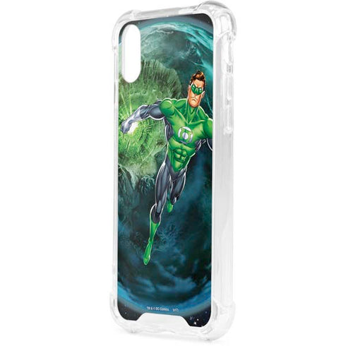 DC Comics Green Lantern Action Pose in Space iPhone XS Clear Case