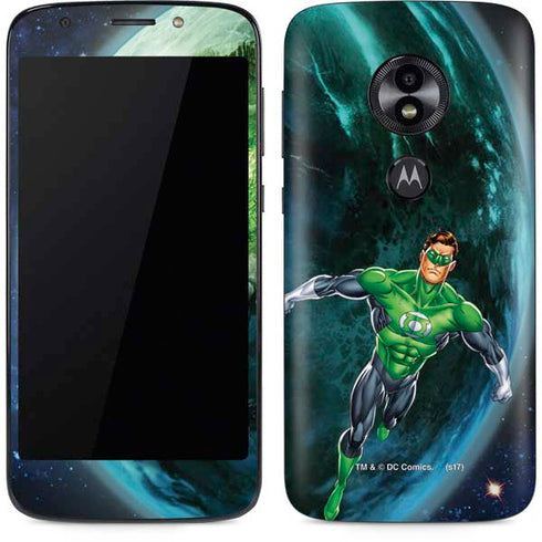 DC Comics Green Lantern Action Pose in Space Moto E5 Play Skin