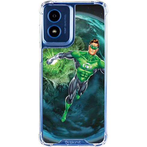 DC Comics Green Lantern Action Pose in Space Moto G Play 4G (2024) Clear Case