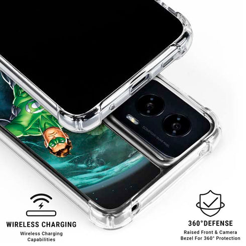DC Comics Green Lantern Action Pose in Space Moto G Power 5G (2024) Clear Case