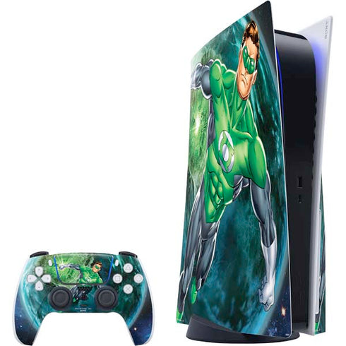 DC Comics Green Lantern Action Pose in Space PlayStation PS5 Skins