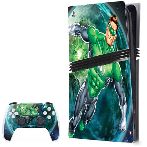 DC Comics Green Lantern Action Pose in Space PS5 Pro Bundle Skin