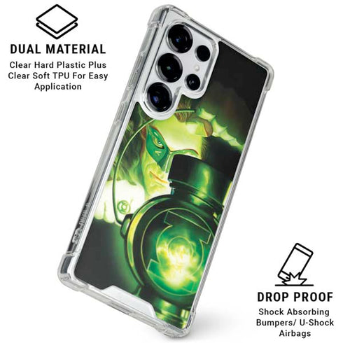 DC Comics Green Lantern Portrait Art By Alex Ross Galaxy S25 Ultra Clear Case