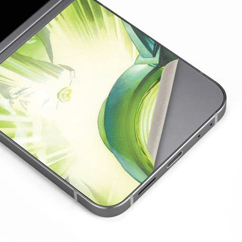 DC Comics Green Lantern Portrait Art By Alex Ross Galaxy Z Flip6 Skin