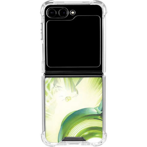 DC Comics Green Lantern Portrait Art By Alex Ross Galaxy Z Flip6 Clear Case