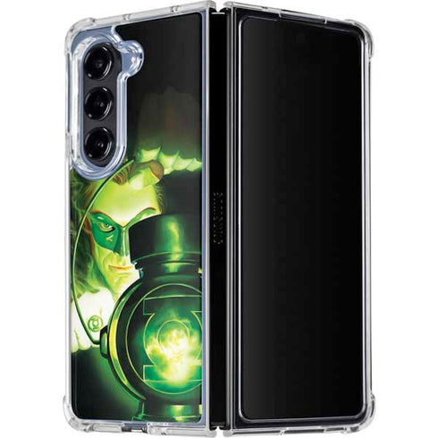 DC Comics Green Lantern Portrait Art By Alex Ross Galaxy Z Fold5 5G Clear Case