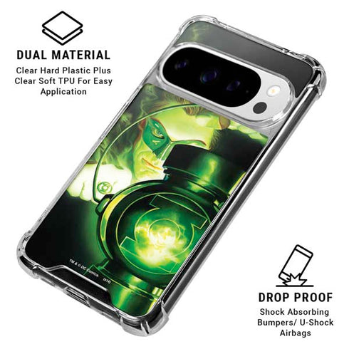 DC Comics Green Lantern Portrait Art By Alex Ross Google Pixel 10 Pro XL Clear Case