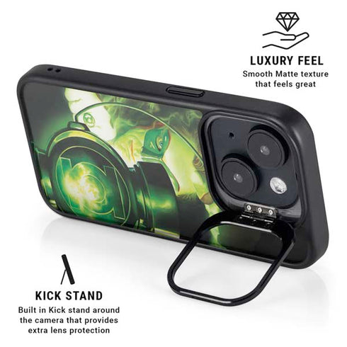 DC Comics Green Lantern Portrait Art By Alex Ross iPhone 15 Plus Kickstand Case
