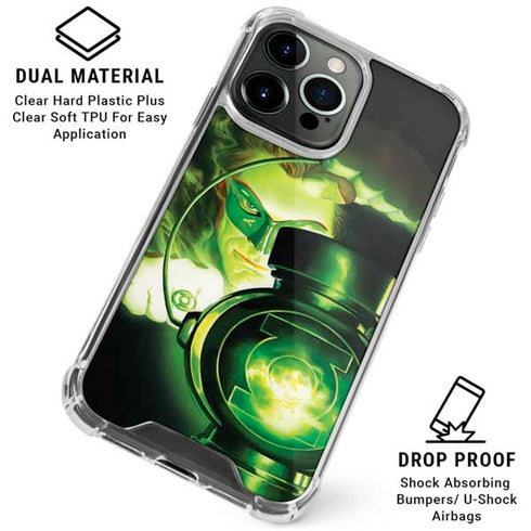 DC Comics Green Lantern Portrait Art By Alex Ross iPhone 16 Pro Clear Case