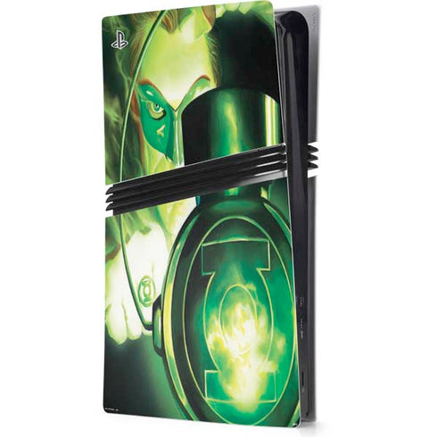 DC Comics Green Lantern Portrait Art By Alex Ross PS5 Pro Console Skin
