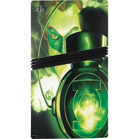DC Comics Green Lantern Portrait Art By Alex Ross PS5 Pro Console Skin