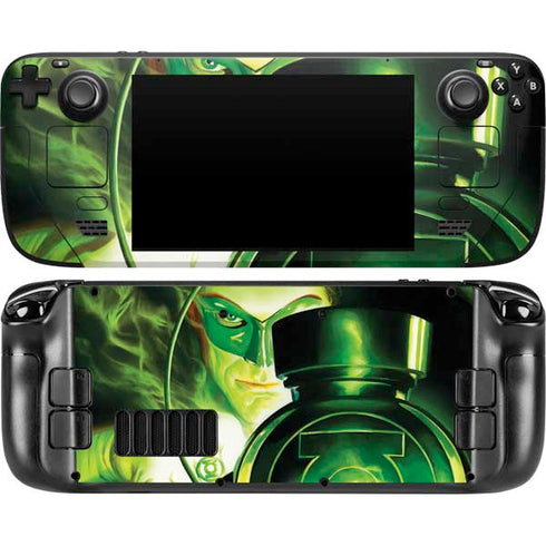 DC Comics Green Lantern Portrait Art By Alex Ross Steam Deck Handheld Gaming Computer Skin
