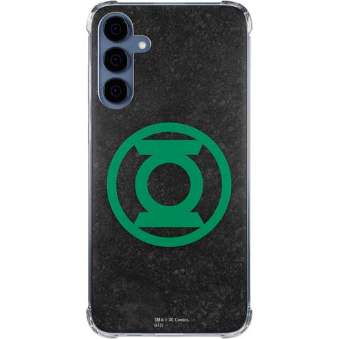 DC Comics Green Lantern Logo Black Background Galaxy A55 5G Clear Case