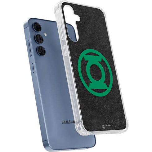 DC Comics Green Lantern Logo Black Background Galaxy A55 5G Clear Case