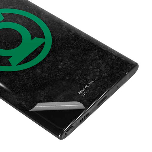 DC Comics Green Lantern Logo Black Background Galaxy Note 10 Plus Skin