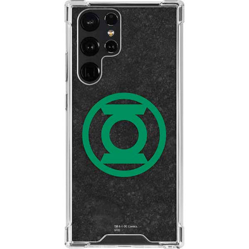 DC Comics Green Lantern Logo Black Background Galaxy S23 Ultra Clear Case