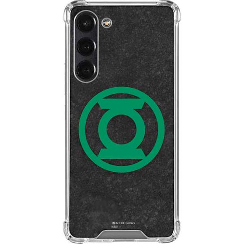 DC Comics Green Lantern Logo Black Background Galaxy S24 FE Clear Case