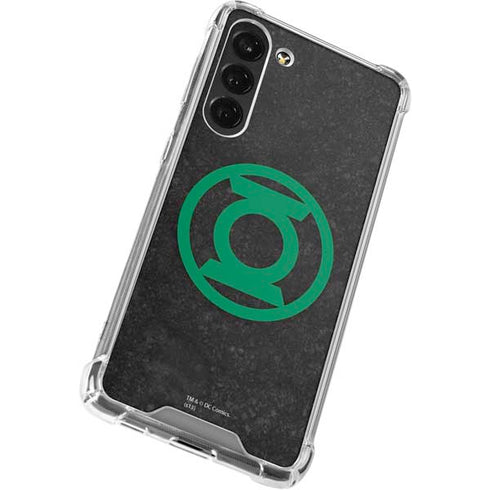 DC Comics Green Lantern Logo Black Background Galaxy S24 FE Clear Case
