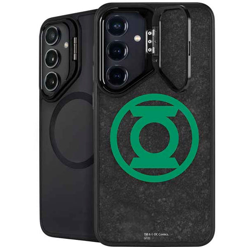 DC Comics Green Lantern Logo Black Background Galaxy S24 Plus Kickstand Case
