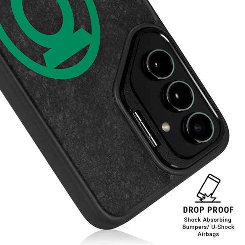 DC Comics Green Lantern Logo Black Background Galaxy S25 Plus Kickstand Case