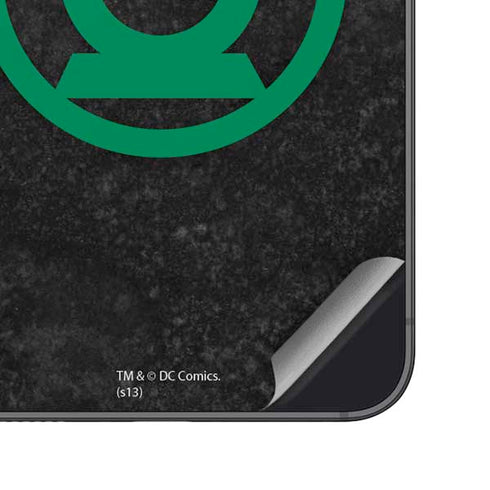 DC Comics Green Lantern Logo Black Background Galaxy S25 Plus Skin