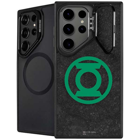 DC Comics Green Lantern Logo Black Background Galaxy S25 Ultra Kickstand Case