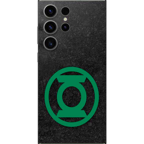 DC Comics Green Lantern Logo Black Background Galaxy S25 Ultra Skin
