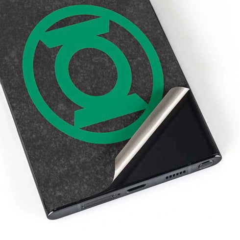 DC Comics Green Lantern Logo Black Background Galaxy S25 Ultra Skin