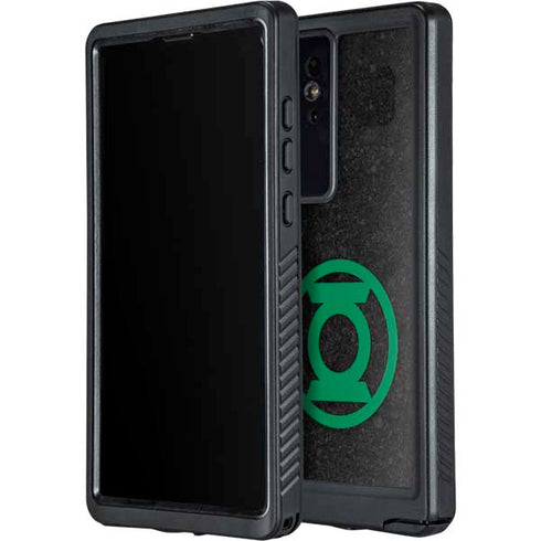 DC Comics Green Lantern Logo Black Background Galaxy S24 Ultra Waterproof Case