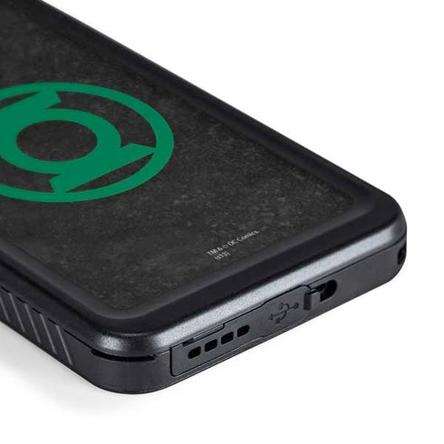 DC Comics Green Lantern Logo Black Background Galaxy S24 Waterproof Case