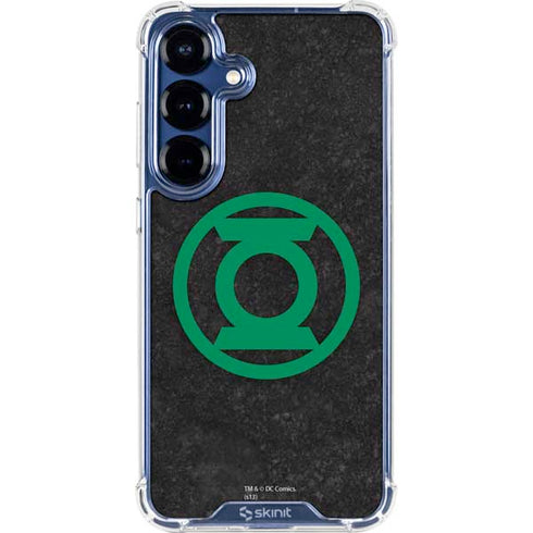 DC Comics Green Lantern Logo Black Background Galaxy S25 Clear Case