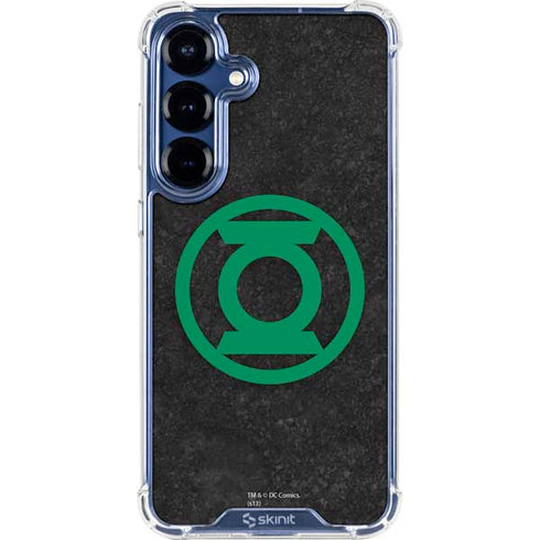 DC Comics Green Lantern Logo Black Background Galaxy S25 FE Clear Case
