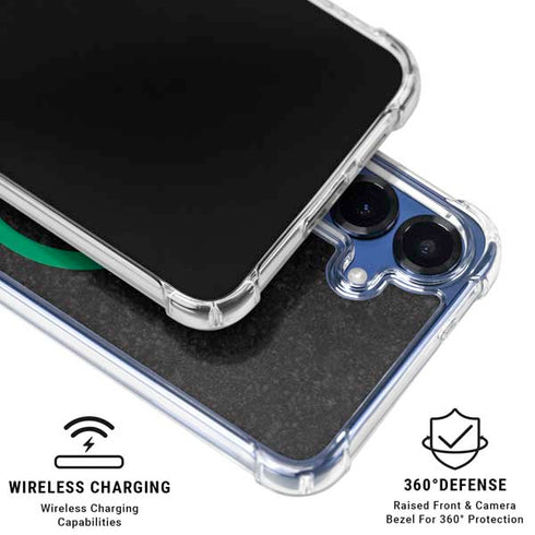 DC Comics Green Lantern Logo Black Background Galaxy S25 FE Clear Case