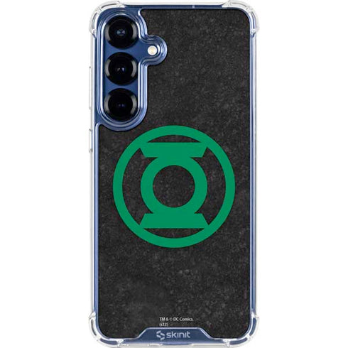 DC Comics Green Lantern Logo Black Background Galaxy S25 Plus Clear Case