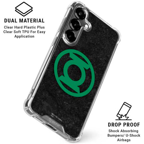 DC Comics Green Lantern Logo Black Background Galaxy S26 Plus Clear Case