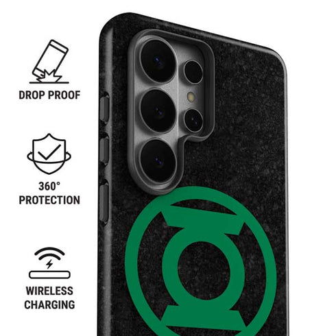 DC Comics Green Lantern Logo Black Background Galaxy S26 Ultra Impact Case